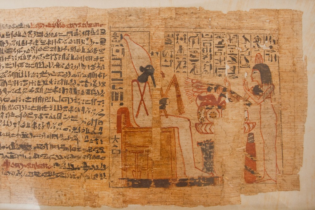 Papyrus der Frau Nes-Mut © Foto: Heinz Feußner